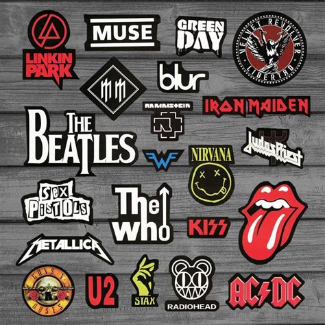 Rock Punk Band 21pcs Stickers Pack Laptop Stickers Macbook Stickers Bumper Stickers Bike