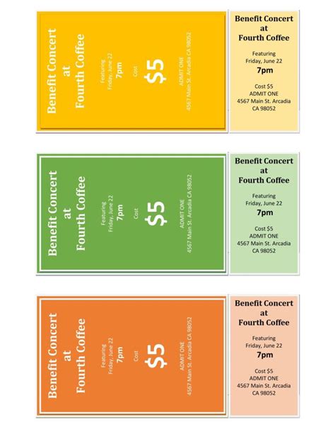 22 FREE Event Ticket Templates (MS Word) ᐅ TemplateLab