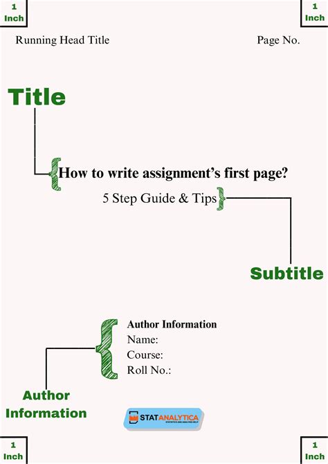 5 Steps Guide On How To Write Assignment First Page