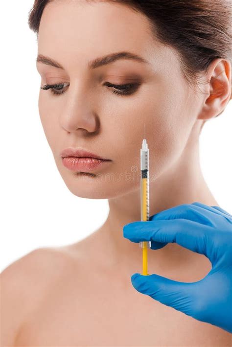 Cropped View Of Plastic Surgeon In Stock Image Image Of Rejuvenating