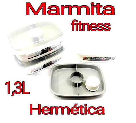 Marmita Pote Pl Stico Ideal Para Armazenar Lanches E Refei Es No