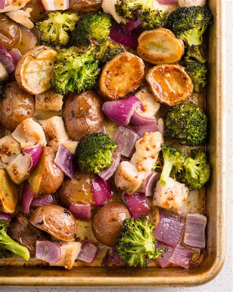 Recipe Sheet Pan Honey Dijon Chicken And Vegetables Kitchn