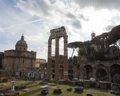 A View of Old Roman Ruins during the Daytime Stock Image - Image of building, italy: 170681181