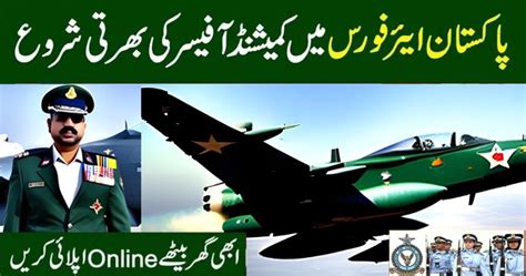 Join Pakistan Air Force As Commissioned Officer