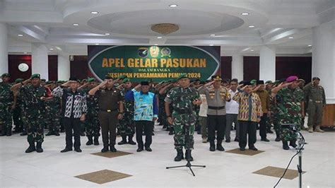 Danrem Abw Pimpin Apel Gelar Pasukan Dalam Rangka Kesiapan