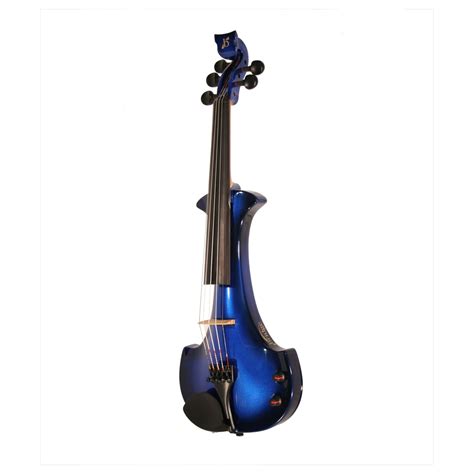 Bridge Lyra Octave Electric Violin Black And Blue Gear4music