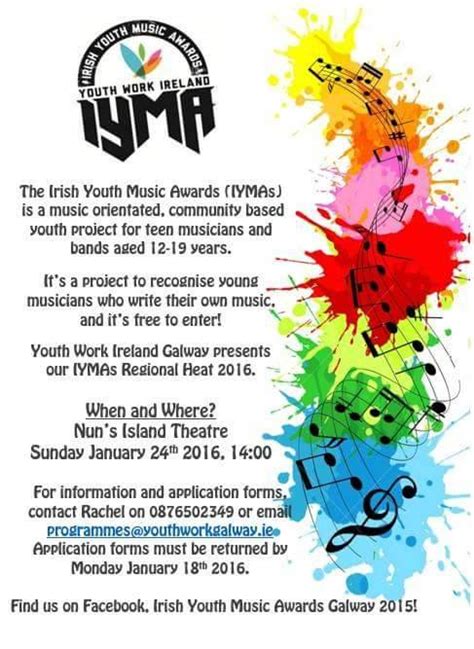 The Irish Youth Music Awards Iymas Galway Arts Centre