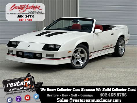 Chevrolet Camaro Iroc Z Restore A Muscle Car Llc