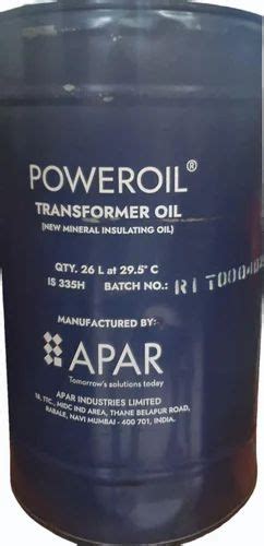 Apar Power Oil Transformer Oil For Electric Transformers 26l At Rs