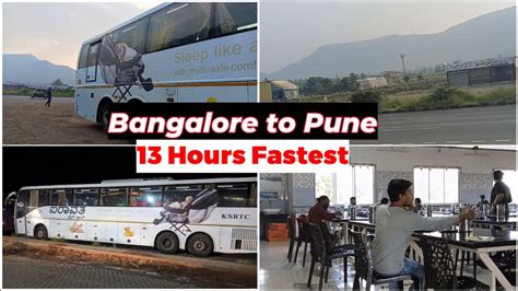 Bangalore To Pune Bus Ksrtc Airavat Ac Club Class Bus Travel Journey