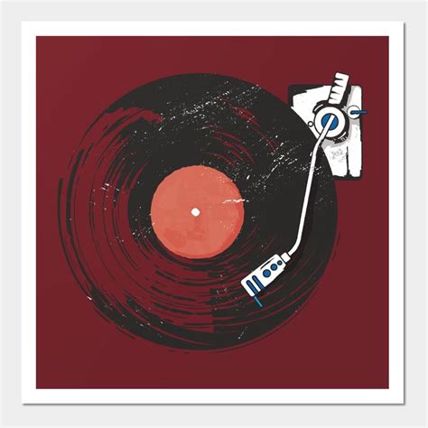 Retro Turntable Wall And Art Print Retro Music Art Turntables Art