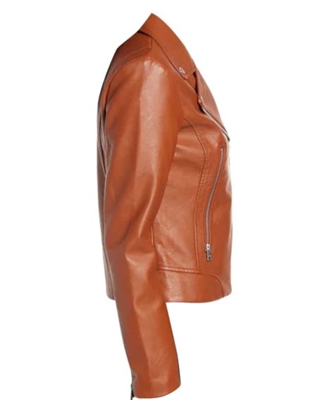 Womens Real Brown Leather Jacket Women Brown Jacket