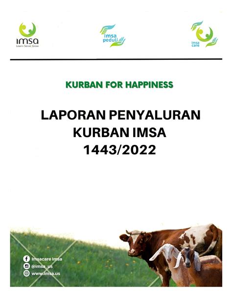 Buku Laporan Penyaluran Kurban Imsa 1443 2022 Bmt Huwaiza Depok