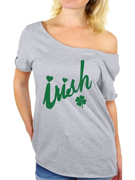 Awkward Styles Womens St Patricks Day Shirts Off Shoulder Irish