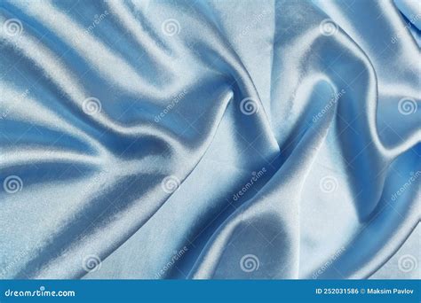 Fondo De Textura De Tela Ondulada O Cruzada De Crepe Azul Tela De Lino