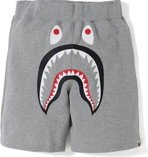 BAPE Shark Sweat Shorts Grey/Blue - FW19
