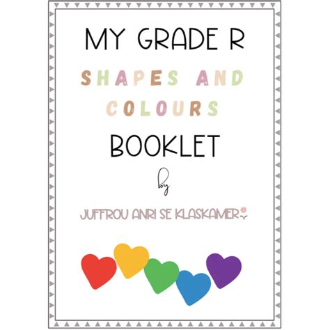 My Grade R Colours And Shapes Booklet • Teacha