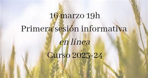 16 marzo sesión informativa en línea curso 2023 24 Master de