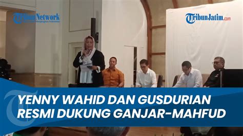 RESMI Yenny Wahid Dan Gusdurian Merapat Ke Ganjar Mahfud MD Di Pilpres