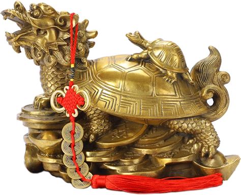 Funsxbug Chinese Feng Shui Dragon Turtle Statue Feng Shui Decor Home Office