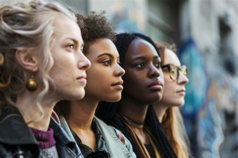 Premium Photo Diverse Group Of Women Standing Together In Solidarity