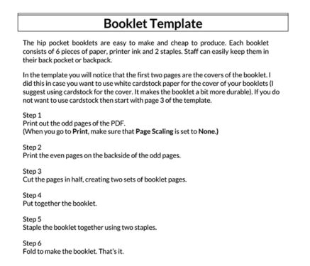 32 Free Booklet Templates (Word, PDF)