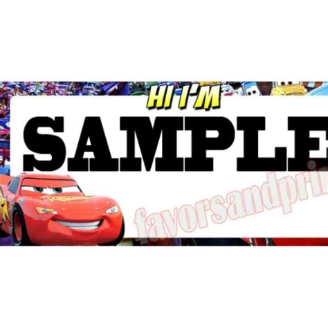 DISNEY CARS BIRTHDAY PARTY NAME TAGS (10s) | Shopee Philippines