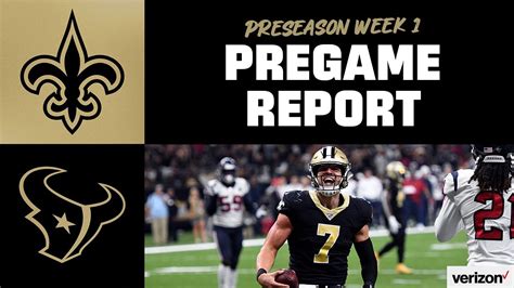 LIVE Texans Vs Saints Pregame Report 2022 NFL Preseason Week 1 YouTube