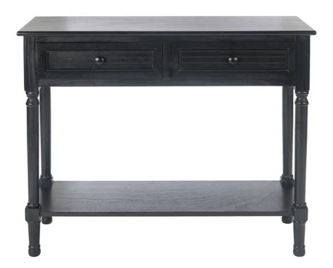 Tate 2 Drawer Console Table Black DeVolder Designs