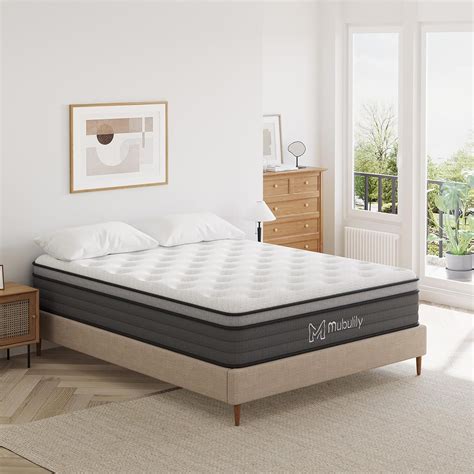 Mubulily Queen Size Mattress 10 Inch Hybrid Mattress Queen