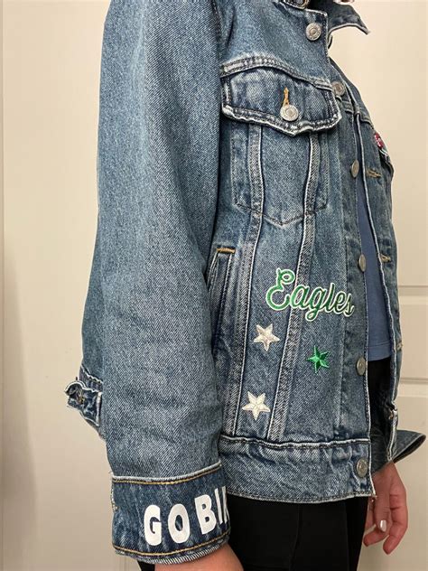 Custom Philadelphia Eagles Jean Jacket Etsy