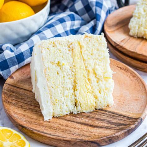 Lemon Cake With Lemon Curd Frosting Recipe Shugary Sweets