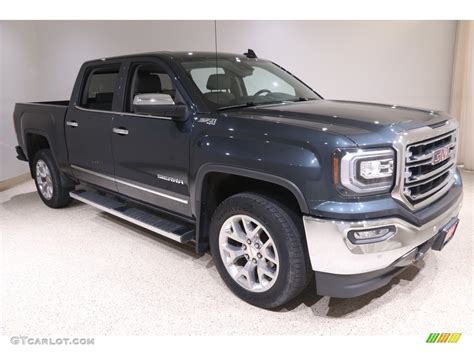 Dark Slate Metallic Gmc Sierra Slt Crew Cab Wd