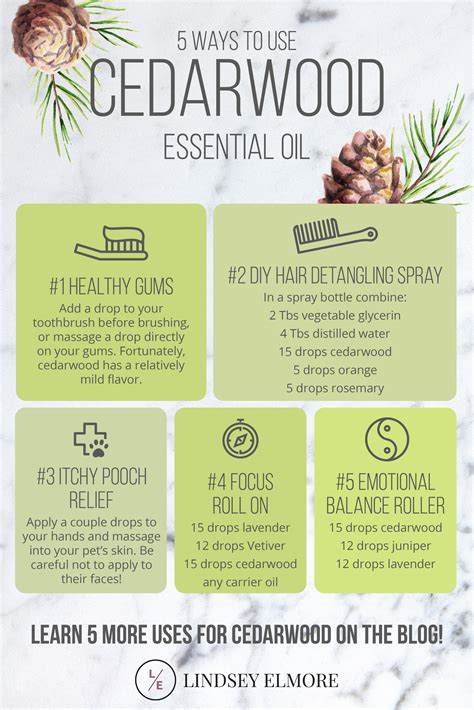 10 Ways To Use Cedarwood Essential Oil Cedarwood Essential Oil Essential Oil Blends Recipes