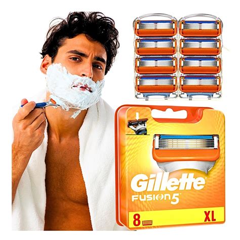 WKŁADY GILLETTE FUSION5 8 SZTUK 100 ORYGINALNE OSTRZA NOŻYKI OSTRE