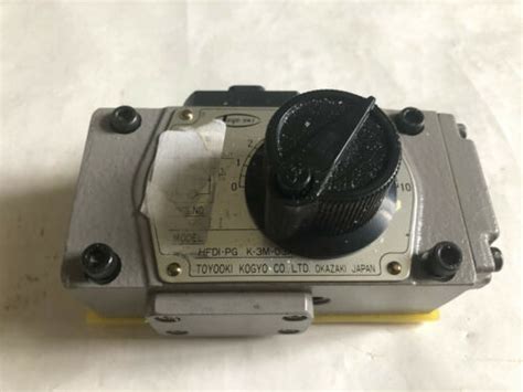 Toyooki Kogyo Hfdi Pg K M A Hydraulic Flow Control Valve Hfdi Pg K