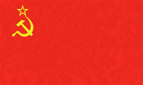 Flag Of The Ussr In Flat Style For Printing And Designvector