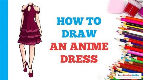 How To Draw An Anime Dress Easy Step By Step Drawing Tutorial For