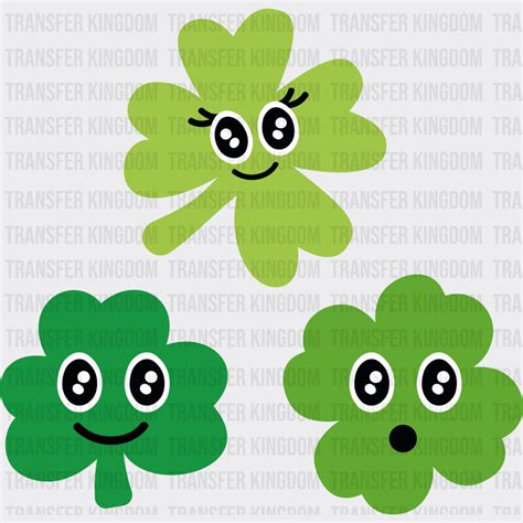 Cutests Clovers St Patricks Day Design Dtf Heat Transfer