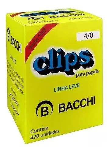 Clips Aço Galvanizado N 4 0 C 420 Unidades Bacchi MercadoLivre