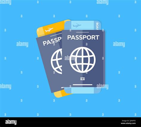 Travel Passport And Plane Tickets And Tourist Destination Of Countries Logo Design Top View