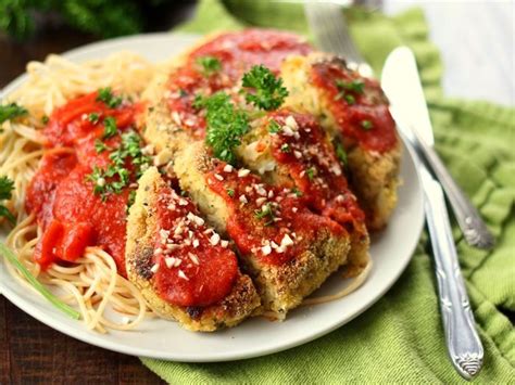 Delicious Vegan Chickpea Chicken Parmesan