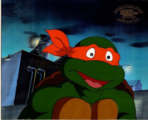 TEENAGE MUTANT NINJA TURTLE ANIMATION CELL FROM THE CARTOON In Jason