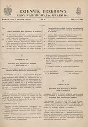 Dziennik Urzędowy Rady Narodowej M Krakowa 1965 nr 20 7 sierpnia