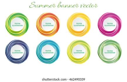 Summer Floater Vector Element Set Floaters Stock Vector Royalty Free