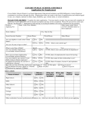 Fillable Online CPS Application For Employment Fax Email Print PdfFiller