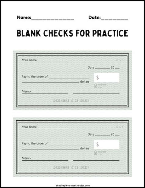 Real Life Skills How To Write A Check Worksheets The Simple Worksheets Library