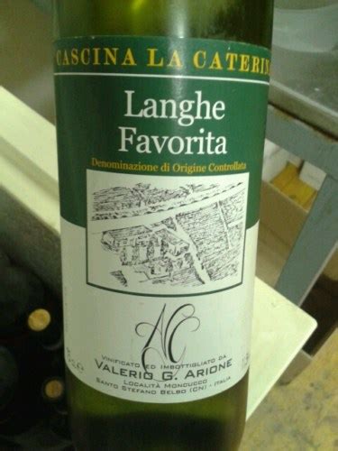 Valerio G Arione Langhe Favorita Vivino Us