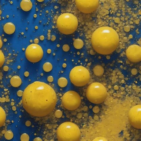 Premium Ai Image Yellow Specks On Blue