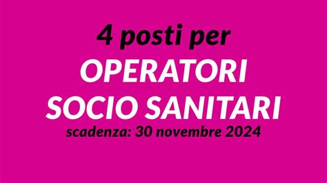 Posti Avviso Operatori Socio Sanitari Asl Cuneo